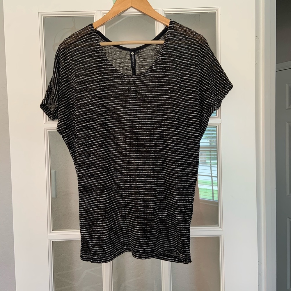 3/$30 Cotton On Black Striped Tunic Top